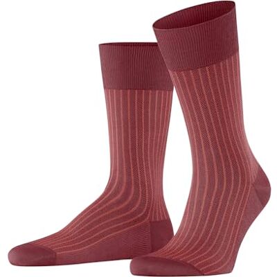 FALKE Herren Socken Oxford Stripe M So Baumwolle gemustert 1 Paar, Rot Copper 8838, 43-44 FALKE Herren Socken Oxford Stripe M So Baumwolle gemustert 1 Paar, Rot Copper 8838, 43-44