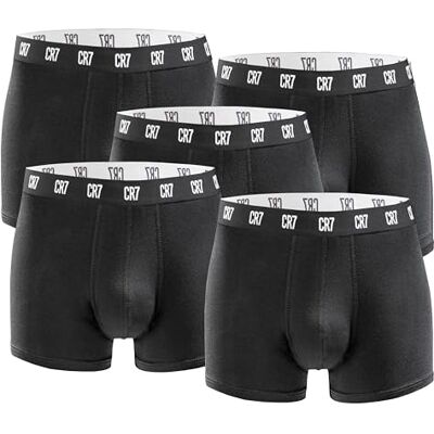 CR7 -5er Pack Boxershorts Trunk Herren by Cristiano Ronaldo Black Gr. XXL CR7 -5er Pack Boxershorts Trunk Herren by Cristiano Ronaldo Black Gr. XXL