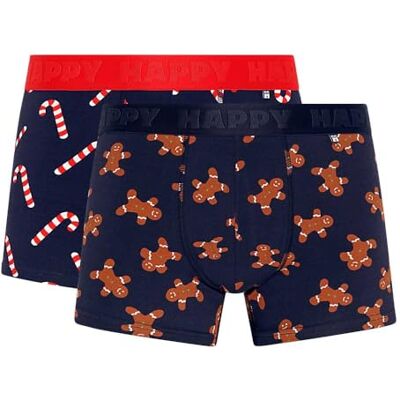 Happy Socks 2er-Pack Geschenkset Lebkuchen-Short-Boxershorts Happy Socks 2er-Pack Geschenkset Lebkuchen-Short-Boxershorts