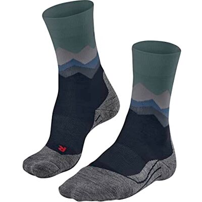 FALKE Herren Wandersocken TK2 Explore M So Wolle Funktionsmaterial antiblasen dick 1 Paar, Blau Marine 6122 Crest-O, 44-45 FALKE Herren Wandersocken TK2 Explore M So Wolle Funktionsmaterial antiblasen dick 1 Paar, Blau Marine 6122 Crest-O, 44-45