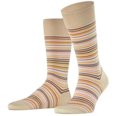 FALKE Herren Socken Microblock M So Baumwolle gemustert 1 Paar, Beige Sand 4321, 41-42 FALKE Herren Socken Microblock M So Baumwolle gemustert 1 Paar, Beige Sand 4321, 41-42