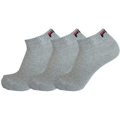 FILA F9300 Socken Unisex, Grau, 39/42, 3-er Pack FILA F9300 Socken Unisex, Grau, 39/42, 3-er Pack