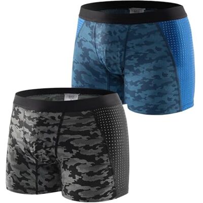 CARER Healthcare Incontinence Pregnancy Carer 2er-Pack Jugendliche Inkontinenz Boxershorts für leichte Inkontinenz 50 ml Saugfähigkeit Camouflage Atmungsaktiv Leicht Weich Wiederverwendbar Schwarz und Dunkelblau 4XL CARER Healthcare Incontinence Pregnancy Carer 2er-Pack Jugendliche Inkontinenz Boxershorts für leichte Inkontinenz 50 ml Saugfähigkeit Camouflage Atmungsaktiv Leicht Weich Wiederverwendbar Schwarz und Dunkelblau 4XL