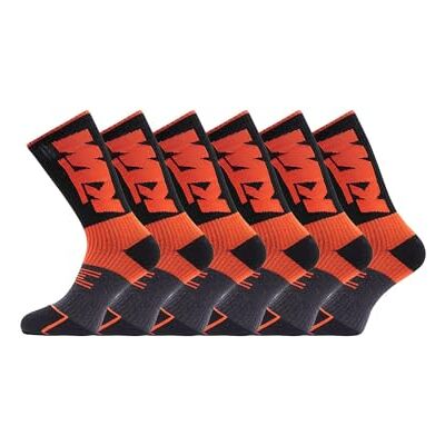 KTM Herren-Socken, 6 Stück, hohe Socken, Schwarz, 39-42 KTM Herren-Socken, 6 Stück, hohe Socken, Schwarz, 39-42