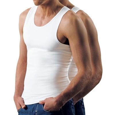 Nur Die 2er Pack Unterhemd unifarben weiche & atmungsaktive 100% Baumwolle Kurzarm Unterhemd Herren, weiß, XL Nur Die 2er Pack Unterhemd unifarben weiche & atmungsaktive 100% Baumwolle Kurzarm Unterhemd Herren, weiß, XL