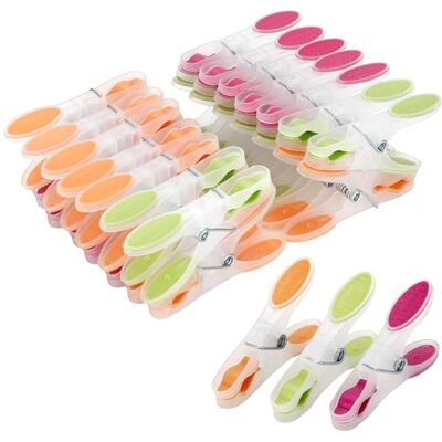 Romon Wäscheklammern, 30 Stück Bunte Wäscheklammern Handtuchklammern Clips Sockenklammern Clips aus stabilem Kunststoff mit Soft-Grip-Bereich für Unterwäsche Hosen T-Shirts Unterwäsche Socke Handtuch Romon Wäscheklammern, 30 Stück Bunte Wäscheklammern Handtuchklammern Clips Sockenklammern Clips aus stabilem Kunststoff mit Soft-Grip-Bereich für Unterwäsche Hosen T-Shirts Unterwäsche Socke Handtuch