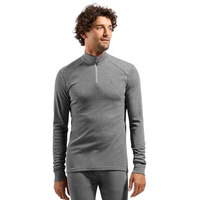 Odlo Active Warm Thermounterwäsche Herren – Langarmshirt mit 1/2-Zip Warmes Funktionsshirt aus 100 % recyceltem Polyester – weich, feuchtigkeitsableitend und ideal als Base Layer beim Skifahren Odlo Active Warm Thermounterwäsche Herren – Langarmshirt mit 1/2-Zip Warmes Funktionsshirt aus 100 % recyceltem Polyester – weich, feuchtigkeitsableitend und ideal als Base Layer beim Skifahren