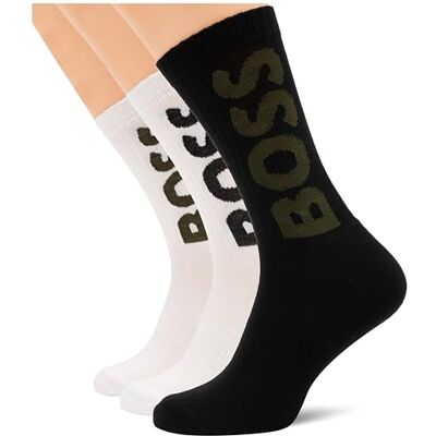 Boss Herren 3p Qs Rib Logo Cc Short Socks, Open Miscellaneous961, 39-42 Boss Herren 3p Qs Rib Logo Cc Short Socks, Open Miscellaneous961, 39-42