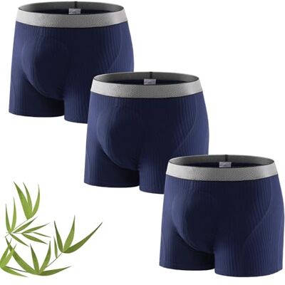 CARER Healthcare Incontinence Pregnancy Carer 3er Pack Inkontinenz Pants Männer Bambus 160 ml Absorptionskapazität verbesserte Boxershorts Herren Waschbar Auslaufsicher Weich Atmungsaktiv Komfort Funktionsunterwäsche Blau Größe XXL CARER Healthcare Incontinence Pregnancy Carer 3er Pack Inkontinenz Pants Männer Bambus 160 ml Absorptionskapazität verbesserte Boxershorts Herren Waschbar Auslaufsicher Weich Atmungsaktiv Komfort Funktionsunterwäsche Blau Größe XXL