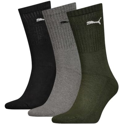 Puma Unisex Crew Socken, Grün, 35-38 EU Puma Unisex Crew Socken, Grün, 35-38 EU