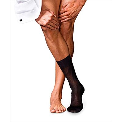 FALKE Herren Socken No. 9 M So Pure Fil d´Écosse Baumwolle einfarbig 1 Paar, Schwarz Black 3000, 43-44 FALKE Herren Socken No. 9 M So Pure Fil d´Écosse Baumwolle einfarbig 1 Paar, Schwarz Black 3000, 43-44