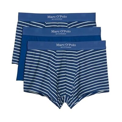 Marc O' Polo Herren Trunk Essentials 3-Pack navypeonystripe-navypeony Größe M Marc O' Polo Herren Trunk Essentials 3-Pack navypeonystripe-navypeony Größe M