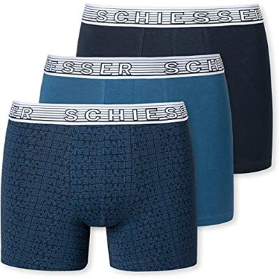 Schiesser Jungen 3 Pack Unterwäsche Boxershorts 95/5 Organic Bio Baumwolle Größe 140 bis 176 Schiesser Jungen 3 Pack Unterwäsche Boxershorts 95/5 Organic Bio Baumwolle Größe 140 bis 176