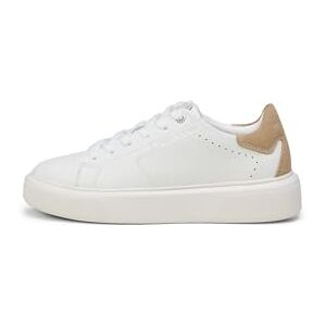 Marc O' Polo Marc OߴPolo Damen Sneaker flach aus Leder Low Top, Weiß (Offwhite Sand), 41 Marc O' Polo Marc OߴPolo Damen Sneaker flach aus Leder Low Top, Weiß (Offwhite Sand), 41