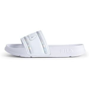 FILA Damen Slides MORRO BAY LOGO sportlich, Weiß (White-Iridescent), 40 FILA Damen Slides MORRO BAY LOGO sportlich, Weiß (White-Iridescent), 40