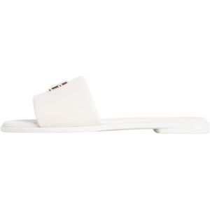 Tommy Hilfiger Damen Th Logo Hardware Leather Mule Fw0fw09292 Flache Sandalen, BEIGE (Soft Cream), 42 EU Tommy Hilfiger Damen Th Logo Hardware Leather Mule Fw0fw09292 Flache Sandalen, BEIGE (Soft Cream), 42 EU