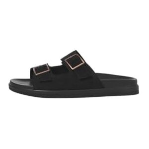 JACK & JONES Herren Jfwdallas Suede Buckle Sandal, Black, 44 EU JACK & JONES Herren Jfwdallas Suede Buckle Sandal, Black, 44 EU