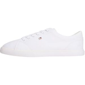 Tommy Hilfiger Damen Th Low Profile Vulc Canvas FW0FW09102 Low-Top, Weiß (Weiß), Größe 40 Tommy Hilfiger Damen Th Low Profile Vulc Canvas FW0FW09102 Low-Top, Weiß (Weiß), Größe 40