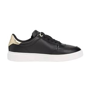 Tommy Hilfiger Damen Cupsole Sneaker Essential Chic Court aus Leder, Schwarz (Black), 39 Tommy Hilfiger Damen Cupsole Sneaker Essential Chic Court aus Leder, Schwarz (Black), 39