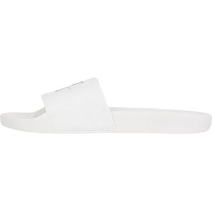 Calvin Damen Badeschuhe Slide Monogram mit Logo, Weiß (Bright White/Black), 36 Calvin Damen Badeschuhe Slide Monogram mit Logo, Weiß (Bright White/Black), 36
