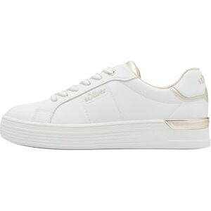 s.Oliver Damen Sneaker flach Low Top Elegant, Weiß (White), 42 EU s.Oliver Damen Sneaker flach Low Top Elegant, Weiß (White), 42 EU