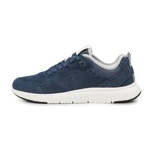 Marc O' Polo Marc OߴPolo Herren Sneaker flach aus Veloursleder leicht, Blau (Stormy Blue), 46 Marc O' Polo Marc OߴPolo Herren Sneaker flach aus Veloursleder leicht, Blau (Stormy Blue), 46