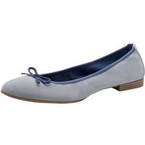 Tamaris Damen Ballerina Leder flach, blau, 40 EU Tamaris Damen Ballerina Leder flach, blau, 40 EU