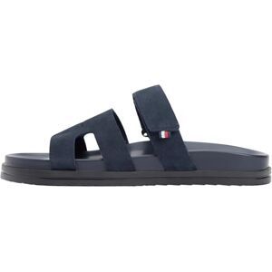Tommy Hilfiger Herren Sandalen Adjustable Premium aus Veloursleder, Blau (Desert Sky), 42 Tommy Hilfiger Herren Sandalen Adjustable Premium aus Veloursleder, Blau (Desert Sky), 42