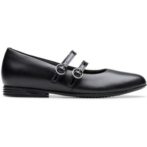 Clarks Finja Wing Y. Childrens Black Leather, 5.5 Clarks Finja Wing Y. Childrens Black Leather, 5.5