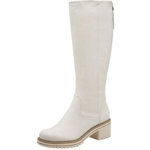 MARCO TOZZI Damen Stiefel mit Blockabsatz Elegant, Weiß (Ivory), 41 EU MARCO TOZZI Damen Stiefel mit Blockabsatz Elegant, Weiß (Ivory), 41 EU