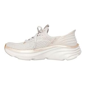Skechers Damen D'Lux Vapor Evening Glow Slip-InTurnschuhe, Natural Knit/Gold Trim, 38.5 EU Skechers Damen D'Lux Vapor Evening Glow Slip-InTurnschuhe, Natural Knit/Gold Trim, 38.5 EU