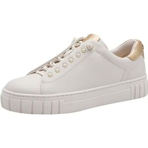 MARCO TOZZI Damen Sneaker flach mit Wechselfußbett Freizeit, Beige (Cream Comb), 38 EU MARCO TOZZI Damen Sneaker flach mit Wechselfußbett Freizeit, Beige (Cream Comb), 38 EU