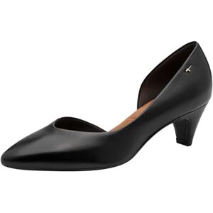 Tamaris Damen Pumps mit Trichterabsatz Leder, schwarz, 38 EU Tamaris Damen Pumps mit Trichterabsatz Leder, schwarz, 38 EU