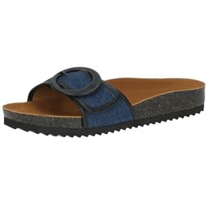 CAPRICE Damen Pantoletten mit Klettverschluss Sommer, Blau (Jeans/Black), 39 EU CAPRICE Damen Pantoletten mit Klettverschluss Sommer, Blau (Jeans/Black), 39 EU