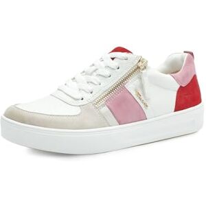 Tamaris Comfort Damen Sneaker flach mit Reißverschluss Freizeit, Mehrfarbig (Red/Rose), 37 EU Tamaris Comfort Damen Sneaker flach mit Reißverschluss Freizeit, Mehrfarbig (Red/Rose), 37 EU