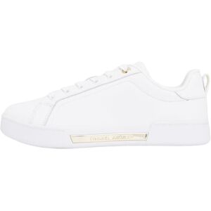 Tommy Hilfiger Damen Court Sneaker Chique aus Leder, Weiß (White), 37 Tommy Hilfiger Damen Court Sneaker Chique aus Leder, Weiß (White), 37