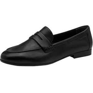 Tamaris Damen Loafer flach Leder, schwarz, 40 EU Tamaris Damen Loafer flach Leder, schwarz, 40 EU