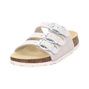 Superfit Mädchen Fussbettpantoffel Hausschuh, Weiss Silber 9010, 24 EU Superfit Mädchen Fussbettpantoffel Hausschuh, Weiss Silber 9010, 24 EU