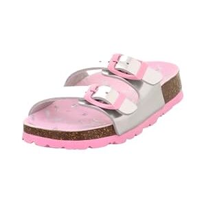 Superfit Mädchen FUSSBETTPANTOFFEL Hausschuhe, SILBER/ROSA 9510 Superfit Mädchen FUSSBETTPANTOFFEL Hausschuhe, SILBER/ROSA 9510