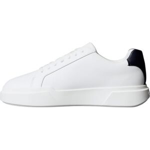 Calvin Herren Cupsole Sneaker Chunky Laceup aus Leder, Weiß (Bright White/Navy), 42 Calvin Herren Cupsole Sneaker Chunky Laceup aus Leder, Weiß (Bright White/Navy), 42