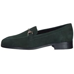 Tamaris Damen Slipper Leder Blockabsatz bequem; Green, EU 36 Tamaris Damen Slipper Leder Blockabsatz bequem; Green, EU 36
