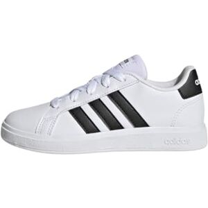 Adidas Unisex Kinder Grand Court Lifestyle Tennis Lace-Up Shoes, Cloud White / Core Black / Core Black, 39 1/3 EU Adidas Unisex Kinder Grand Court Lifestyle Tennis Lace-Up Shoes, Cloud White / Core Black / Core Black, 39 1/3 EU