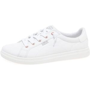 Skechers Damen Bobs D'vine Sneaker, White Canvas, 40 EU Skechers Damen Bobs D'vine Sneaker, White Canvas, 40 EU