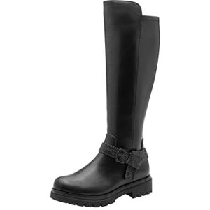 MARCO TOZZI by Guido Maria Kretschmer Damen Stiefel mit Schnalle Kniehoch, Schwarz (Black Uni), 37 EU MARCO TOZZI by Guido Maria Kretschmer Damen Stiefel mit Schnalle Kniehoch, Schwarz (Black Uni), 37 EU