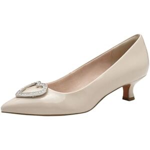 MARCO TOZZI by Guido Maria Kretschmer Damen Pumps Spitz Kleiner Absatz, Beige (Powder patent), 40 EU MARCO TOZZI by Guido Maria Kretschmer Damen Pumps Spitz Kleiner Absatz, Beige (Powder patent), 40 EU