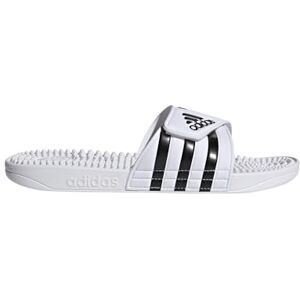 Adidas Unisex Adissage Slides Sandal, Cloud White/Core Black/Cloud White, 47 EU Adidas Unisex Adissage Slides Sandal, Cloud White/Core Black/Cloud White, 47 EU