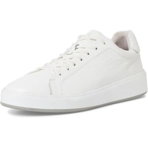 MARCO TOZZI by Guido Maria Kretschmer Herren Sneaker flach aus Leder mit dicker Sohle, Weiß (White), 46 EU MARCO TOZZI by Guido Maria Kretschmer Herren Sneaker flach aus Leder mit dicker Sohle, Weiß (White), 46 EU