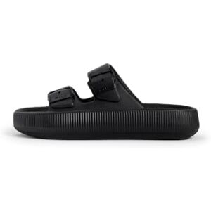 FILA Damen Pantoletten TIRENO mit Plateausohle, Schwarz (Black), 39 FILA Damen Pantoletten TIRENO mit Plateausohle, Schwarz (Black), 39