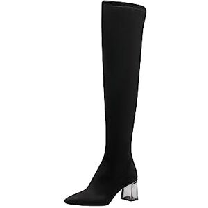 Tamaris Damen Overknee Boots Vegan Blockabsatz; BLACK/schwarz; 36 EU Tamaris Damen Overknee Boots Vegan Blockabsatz; BLACK/schwarz; 36 EU