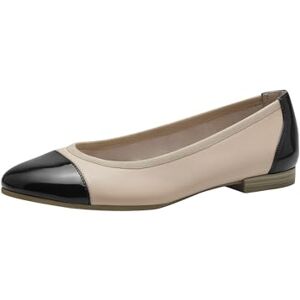 Tamaris Damen Ballerina flach, beige, 42 EU Tamaris Damen Ballerina flach, beige, 42 EU